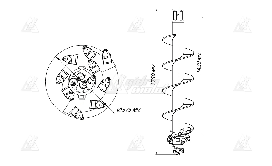 Шнекобур Impulse ШБКС-S6 (кат.3-6) D-400 картинка 638546