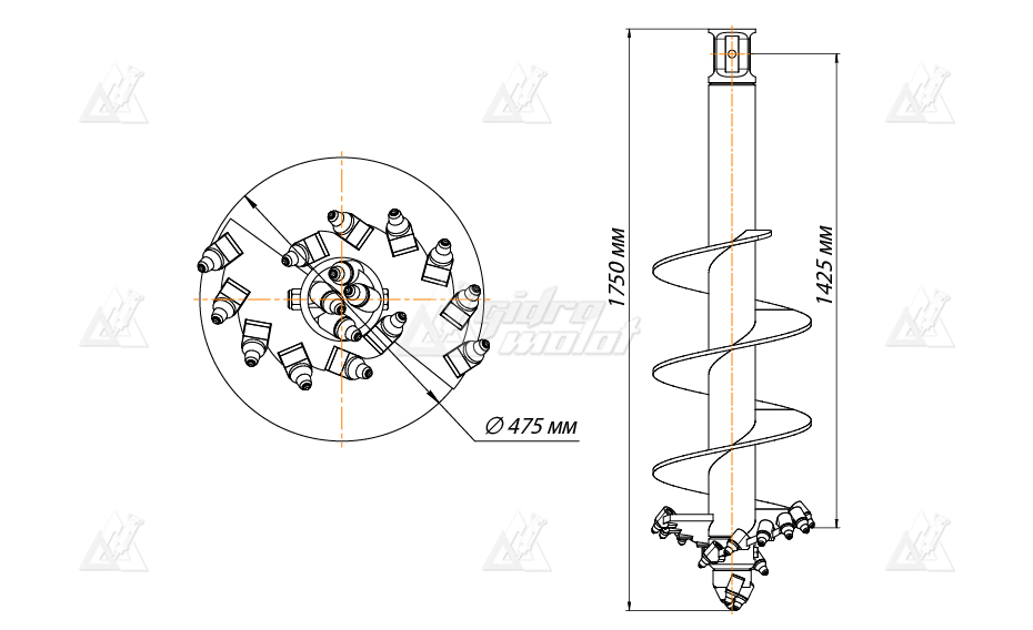 Шнекобур Impulse ШБКС-S6 (кат.3-6) D-500 картинка 638545