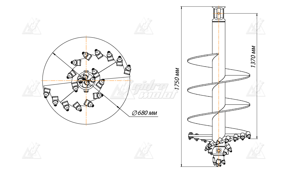 Шнекобур Impulse ШБКС-S6 (кат.3-6) D-700 картинка 638543