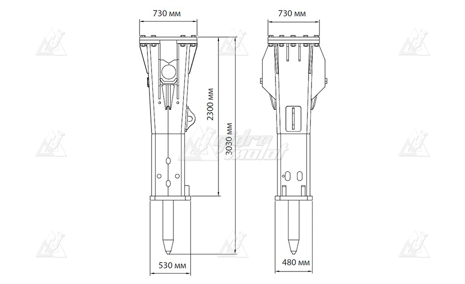 Гидромолот HammerMaster HM 450 картинка 423492